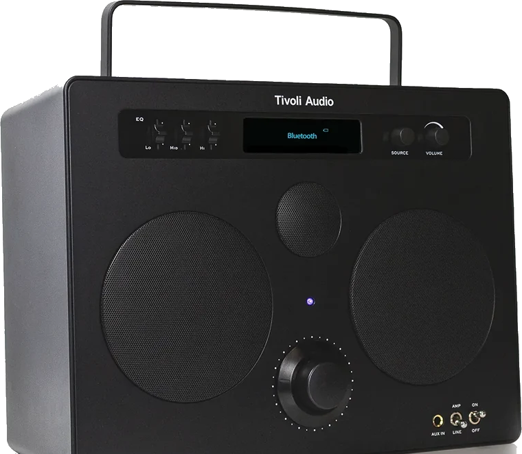 SongBook Max — Black / Black, left-side view.