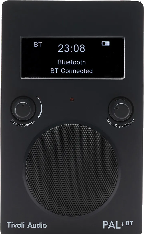 PAL+ BT — Μαύρο, εμπρόσθια όψη.